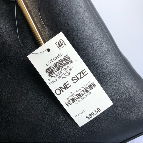 Alfani Moira Dome Satchel, Black, NWT - Picture 11 of 11